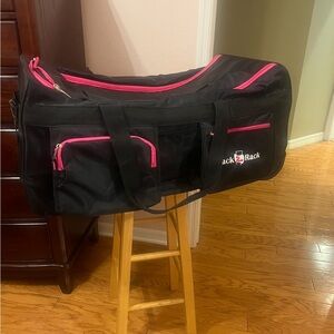 rolling & folding dance bag.